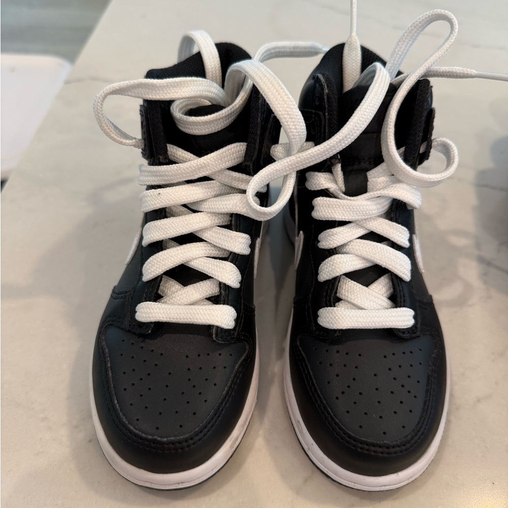 Kids Black and White NIKE Sneakers